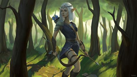 Elf Woman Archer Warrior Wallpaper Hd Fantasy 4k Wallpapers Images