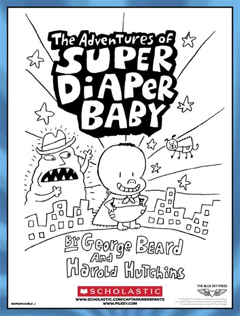Alice in wonderland coloring pages. Super Diaper Baby Colouring - Scholastic Kids' Club