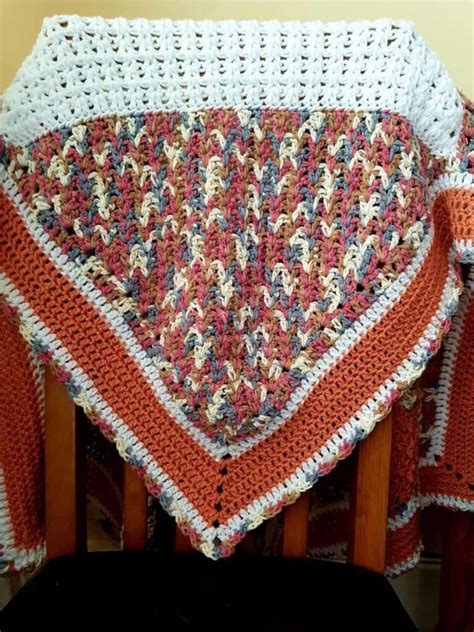 Free Crochet Blanket Pattern Triangle Motif Jeras Jamboree