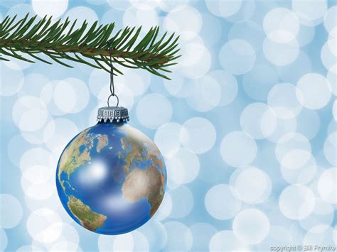 Earth Globe Christmas Ornament