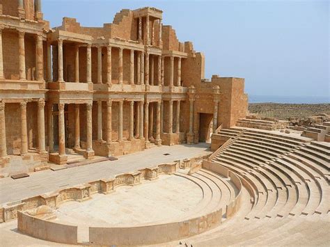 Sabratha Theatre Ancient Architecture Africa Travel Libya