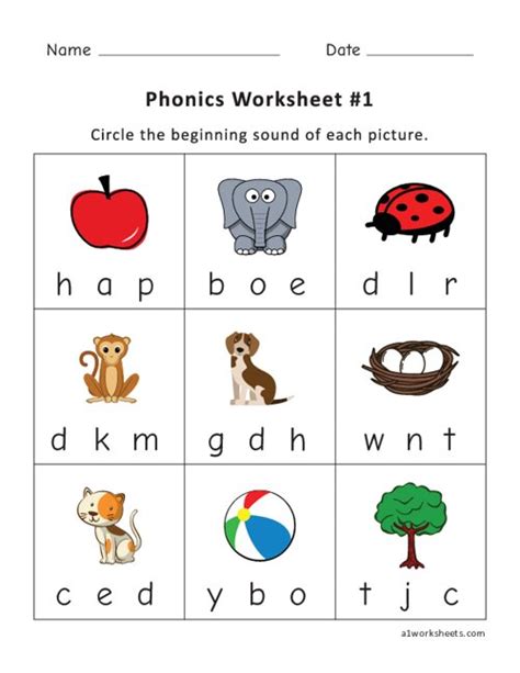 41 Printable Phonics Worksheets Photography Worksheet For Kids Images