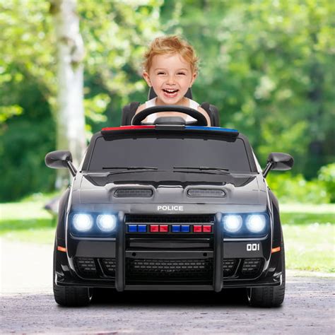 Ride On Police Car For Kids Btmway 12v Dodge Challenger Police Car