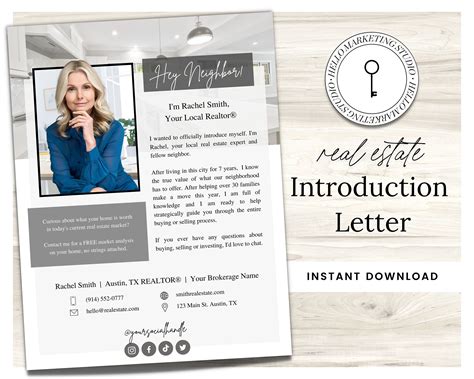 Real Estate Introduction Flyer Real Estate Marketing Canva Template Real Estate Template New