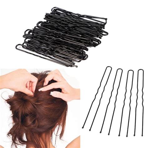 Summer Hairpins Lot 50pcs Hair Waved U Shaped Bobby Pin Barrette Salon Grip Clip Free Shipping
