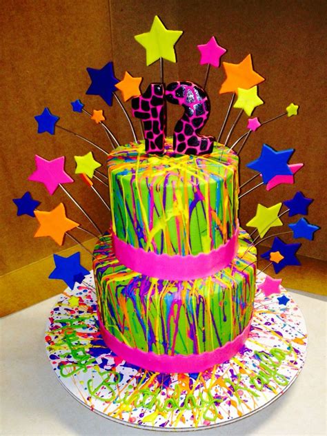 Neon Birthday Cakes Birthday Cakes