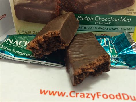 Crazy Food Dude Review South Beach Diet Fudgy Chocolate Mint Snack Bars