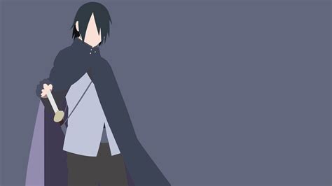 After his older brother, itachi , slaughtered their clan. Naruto/Boruto: Sasuke Uchiha Minimalist Wallpaper by ...