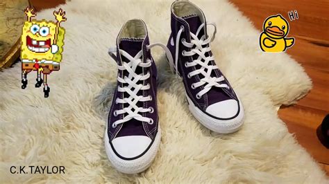 Learn how to diamond lace your shoes, very simple instruction for vans, converse and other shoes. วิธีผูกเชือกรองเท้าconverse แบบใหม่ How to diamond lace converse shoes. How to lattice lace ...