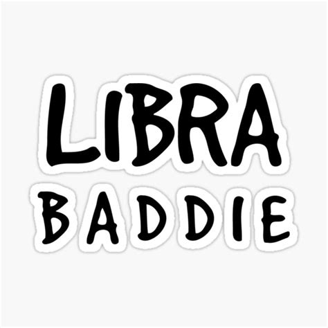 Libra Baddie Zodiac Design Sticker By Tantonestt Redbubble