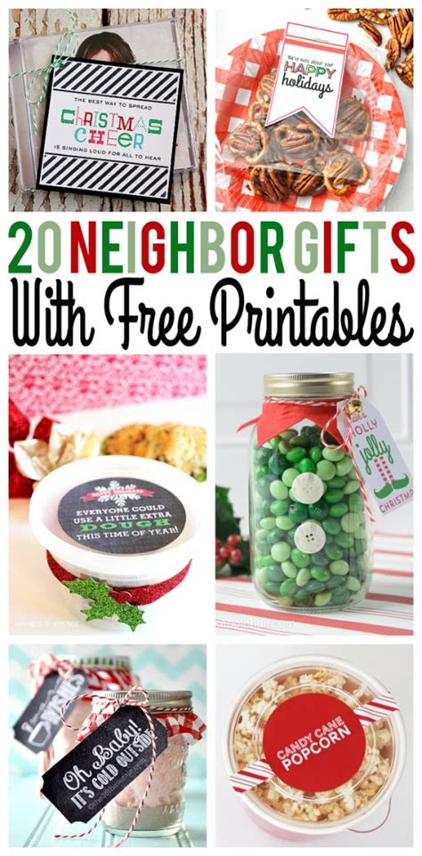 Stuck on what to give as neighbor gifts this year? Christmas Neighbor Gifts with Free Printables - Eighteen25