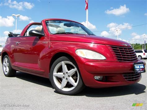 2005 Inferno Red Crystal Pearl Chrysler Pt Cruiser Gt Convertible