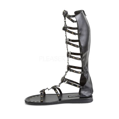Men S Black Roman Gladiator Spartan Sandals