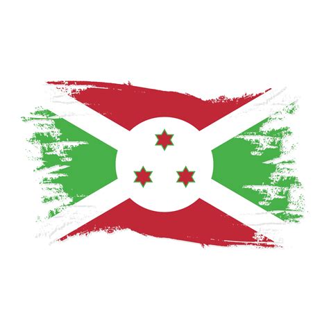 Burundi Flag With Watercolor Brush Style Design Vector 3049833 Vector