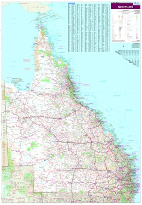 Laminated Wall Maps Qld Queensland Supermap Sydney Australia