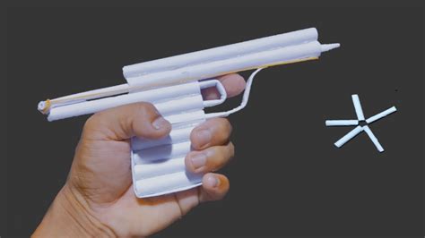 Cara Membuat Pistol Kertas Origami Pistol Kertas Bisa Menembak YouTube