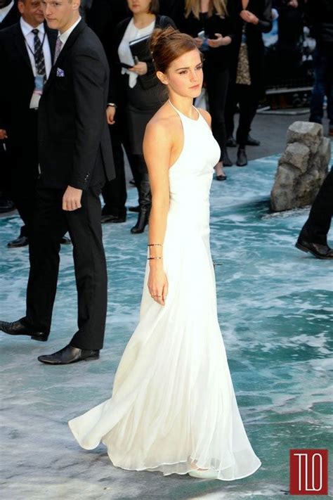 Emma Watson In Ralph Lauren At The Noah London Premiere White Formal