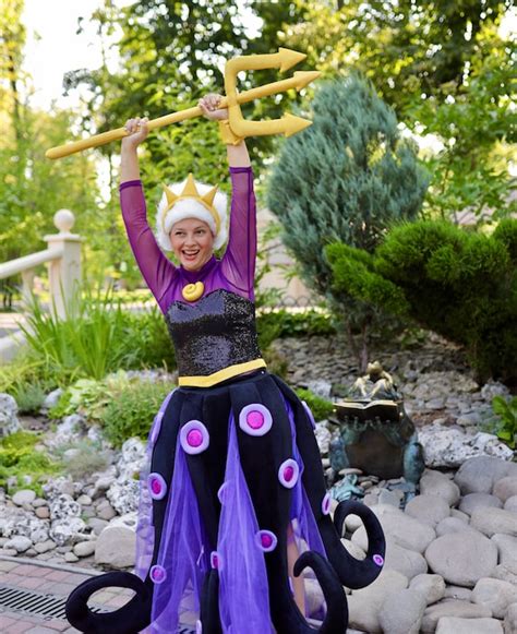 Ursula The Sea Witch Adult Costume For Halloween Etsy