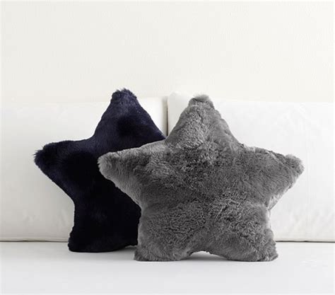 Fur Star Shaped Pillow Pottery Barn Kids