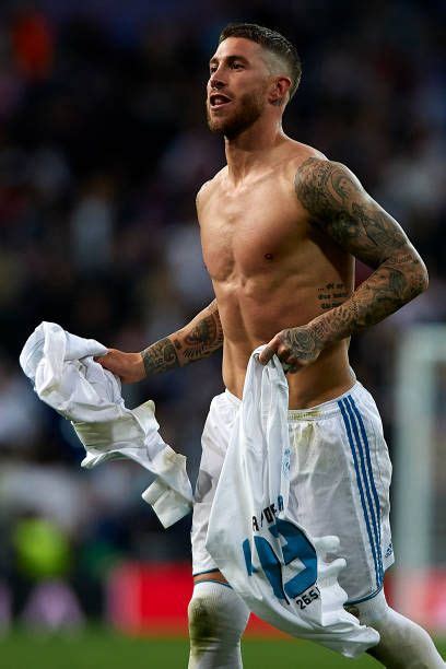 Sergio Ramos Of Real Madrid Celebrates After The Uefa Champions