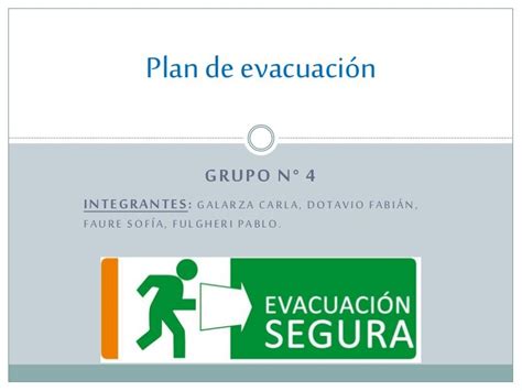 Plan De Evacuacion