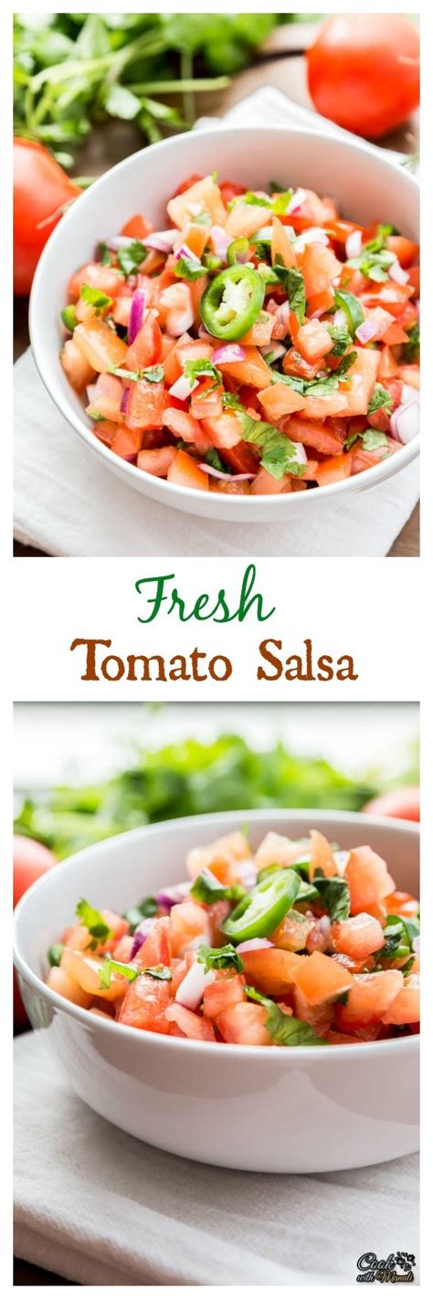 Fresh Tomato Salsa Done In Minutes With Readily Available Ingredients