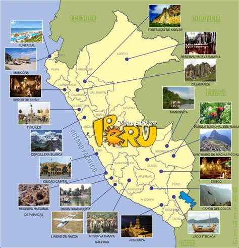 Mapa De Perú Guía De Viaje Guia De Viaje Mapa Turístico Viajes
