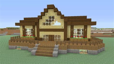 Yeah, this would be like a treehouse without wood! Minecraft - Awesome Wooden Survival House "Xbox Edition ...