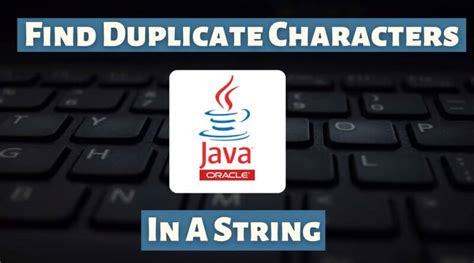 Print Duplicate Characters In String Using Java Techdecode Tutorials