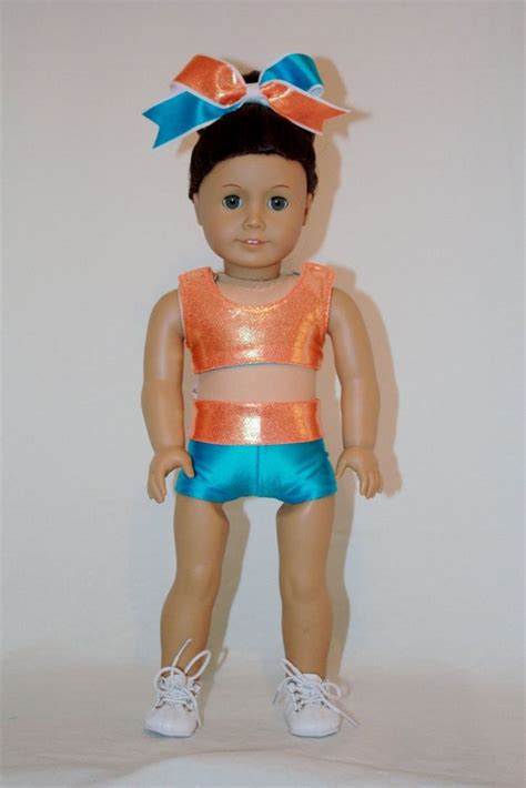 saleamerican girl 18 doll cheerleader sports bra etsy doll clothes american girl american