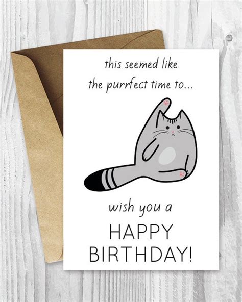 Funny Birthday Cards Printable Birthday Cards Funny Cat
