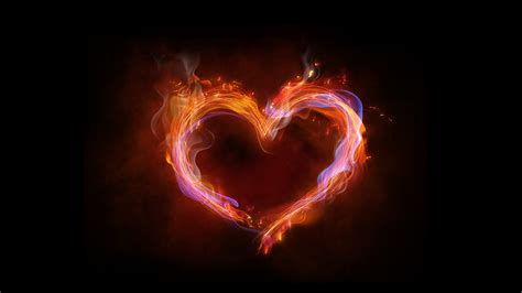 Flaming Heart Wallpaper 45608 Baltana