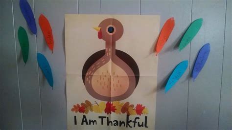 Pin The Feather In The Turkey November Classroom Thankful Thanksgiving