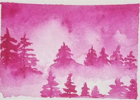 How To Paint A Monochromatic Landscape With Watercolors Art By Ro