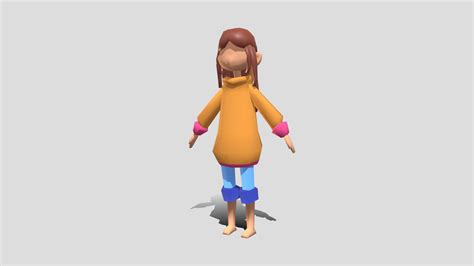 low poly girl 3d model by orfenn schuller orfenn schuller [d3e2201] sketchfab