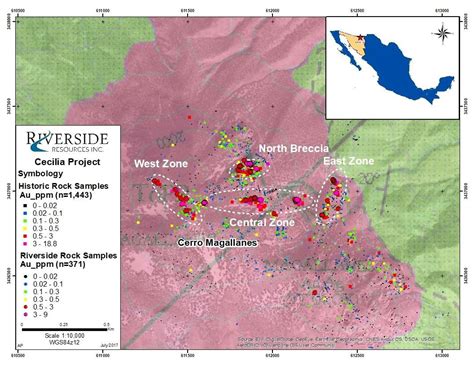 Riverside Resources Samples Up To 545 Gt Gold Establishes 5 Priority