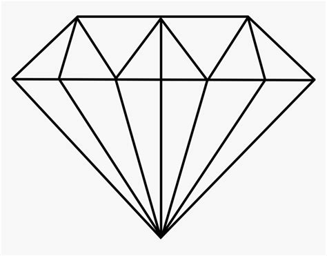 Geometry Diamond Shape Drawing Diamond Geometric Shape Hd Png