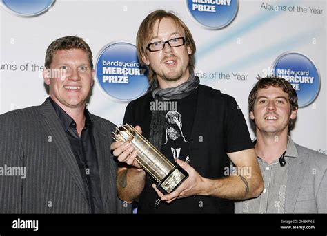 Sweet Billy Pilgrim With Award At The 2009 Barclaycard Mercury Prize At