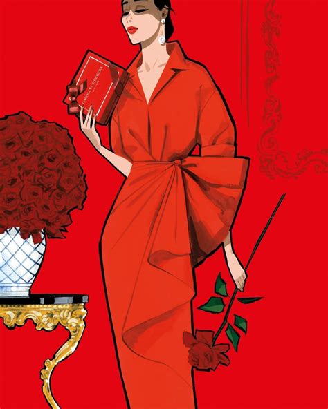Carolina Herrera Intense Feminine Lady Elegant Prints Anime Beautiful Instagram