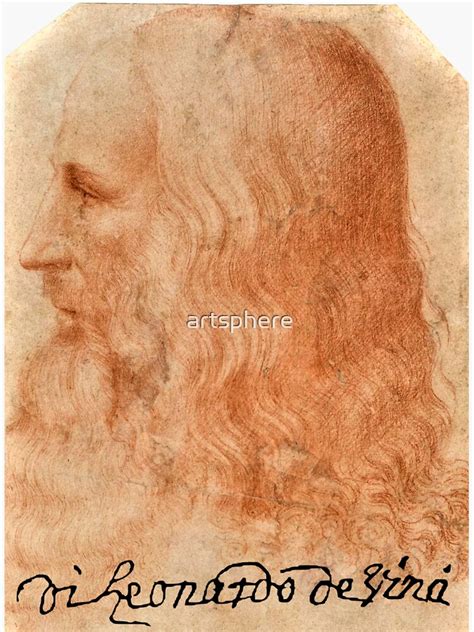 Leonardo Da Vinci ~ Signature ~ Portrait Attributed To Francesco Melzo