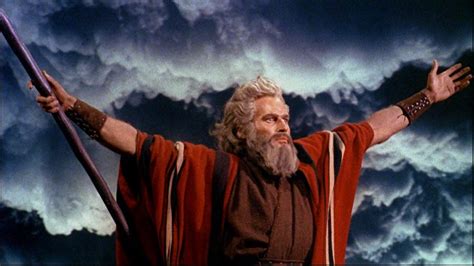 The Ten Commandments 1956 Starring Charlton Heston As Moses Has