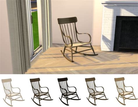 Nordica Sims Patreon Rocking Chair Chair Wooden Rocking Chairs