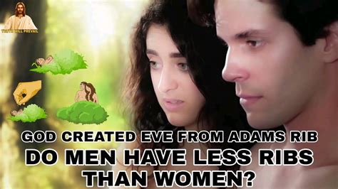 god created eve from adams rib do men have less ribs than women youtube