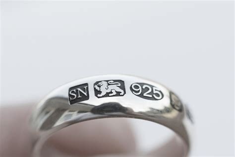 Hallmarked Silver Ring London Hallmark Ring Uk Hallmark Ring Wide