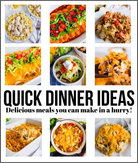 Quick Dinner Ideas