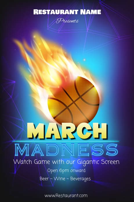 March Madness Watch Party Template Postermywall