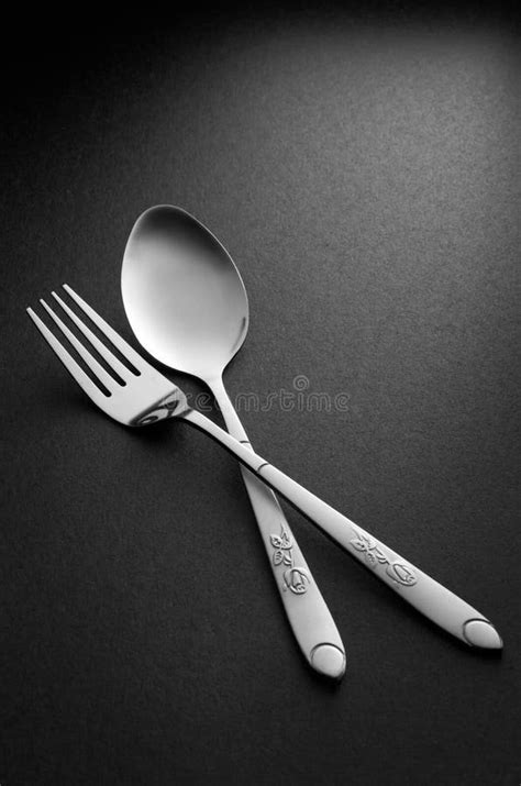 Fork Spoon And Knife Stock Photo Image Of Restaurant 54026