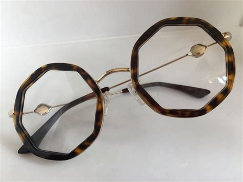 Round Octagon Eyeglasses Frame New Old Stock Silver Etsy