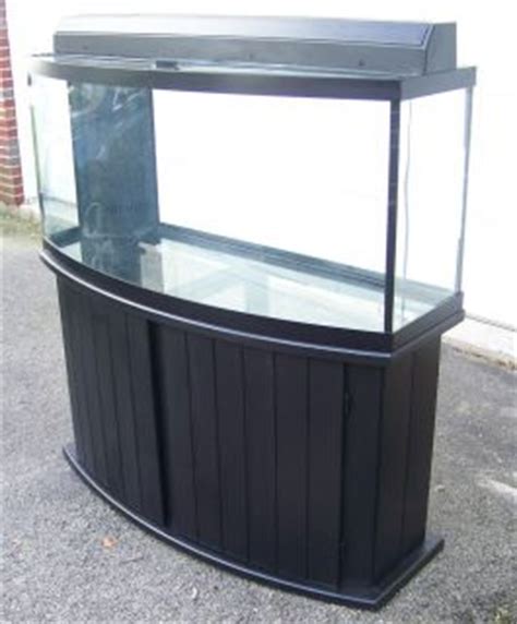 Imperial congius great 75 gallon aquarium stand and canopy plans tv i'm. 75 Gallon Curved Glass Bow Front Fish Marine Tank Aquarium ...