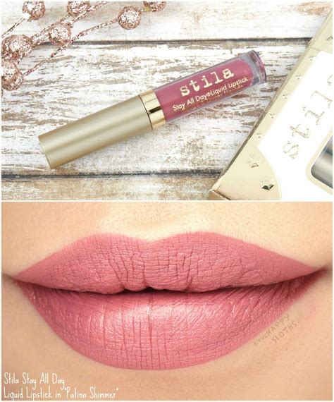 Stila Stay All Day Liquid Lipstick In Patina Shimmer Review And Swatches